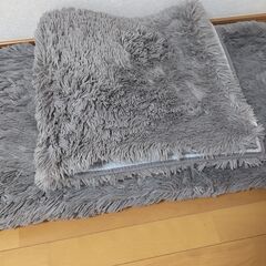 洗えるシャギー2層　ウレタンパズルラグマット　3枚セットの画像