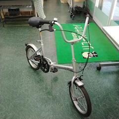 折りたたみ自転車　シルバー　20インチ　TJ11161の画像