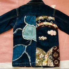 ヒステリックミニ　パッチワーク　デニム　ジャケットの画像