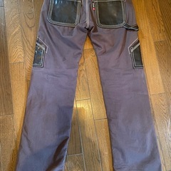 希少お宝schotto NYCリアルレザー本牛革ライダースワークペインターカーゴパンツライディングウェアライダースジャケットの画像