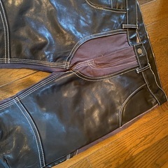 希少お宝schotto NYCリアルレザー本牛革ライダースワークペインターカーゴパンツライディングウェアライダースジャケットの画像