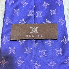 セリーヌ マカダム柄 トリオンフ ブランド ネクタイの画像