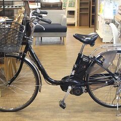 Panasonic パナソニック 電動アシスト自転車 リチウムビビ・EX BE-ENE633B ピュアブラック 26インチ 2069372の画像