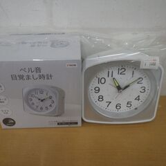 DCM ベル音目覚まし時計 白【モノ市場東浦店】41の画像