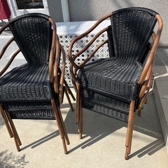 ダイニング用ガーデン用チェア6脚