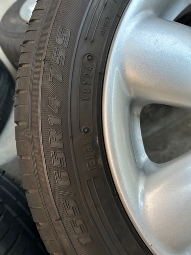 スズキ純正　タイヤホイールセット　155/65R14