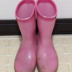 中古🌈長靴21センチ〜ピンク色
