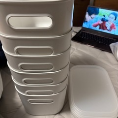 無印良品収納ボックス　6個セット　蓋つきの画像