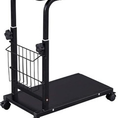【再募集】サイドテーブルブラック　昇降式