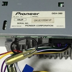 Pioneer DEH-380 カロッツェリア 中古品の画像
