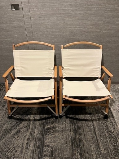 【4/11まで】Hilander  ウッドフレームチェア　コットン　2個セット　1つのみも可(¥4000)