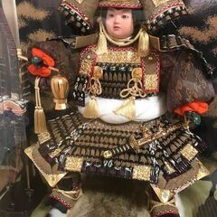 【期間限定5/5迄！】大幅値引！　端午の節句　大型15号若大将　五月人形　ガラスケース入り　子どもの日　破魔弓初陣太刀付 超お買い得！！の画像