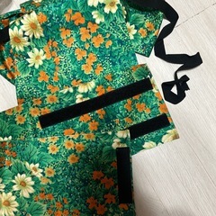 レディース 浴衣 L程度 作り帯付きの画像
