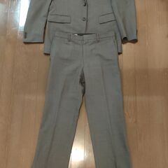 AOKI製ウォッシャブルスーツ上下セット グレー 春夏秋向け 1...