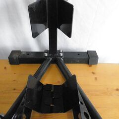 フロントホイールクランプ 10～18インチ対応 小型 中型 バイク 整備 メンテ スタンド リフトの画像