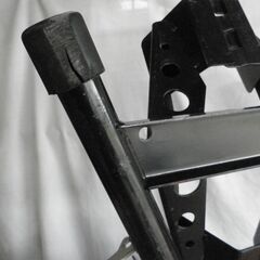 フロントホイールクランプ 10～18インチ対応 小型 中型 バイク 整備 メンテ スタンド リフトの画像