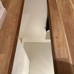 無印良品壁につけられる家具ミラーウォールナット(金具なし 無印良品壁につけられる家具ミラーウォールナット(金具なし