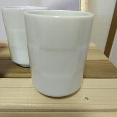 白い湯呑み　４個セットの画像