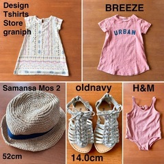 女の子 90cm 夏物 27点セット まとめ 水着 靴 半袖 トップスの画像