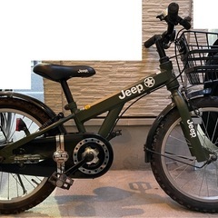 JEEP 子供用 自転車 18インチ Olive色 自転車
