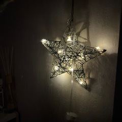 星の光る飾り物の画像