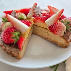 ハードルを下げた米粉のフレッシュフルーツタルトの画像