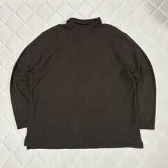 90s エルエルビーン　長袖ポロシャツ　茶色の画像