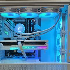 （沖縄在住で現金払いなら1万円引き）AMDゲーム特化CPU＆RTX4070Ti　ホワイト構成の超高性能ゲーミングPCの画像