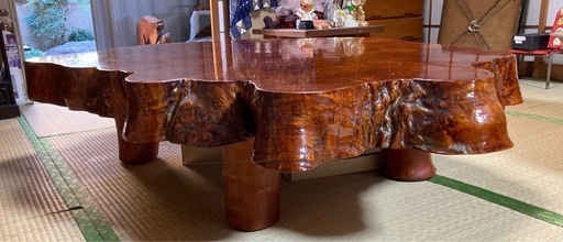 栃の木のテーブル 最終値下げしました。栃の木(トチノキ) 天然木座卓