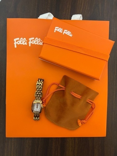 フォリフォリ腕時計 スクエア ゴールド Folli Follie (みー フォリフォリ腕時計 スクエア ゴールド Folli Follie (みー