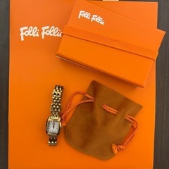 フォリフォリ　腕時計 スクエア ゴールド Folli Follie
