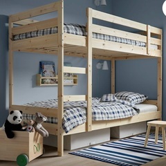 イケアIKEA　2段ベッド　ミーダルMYDAL 90x200 茨城千葉東京関東の画像