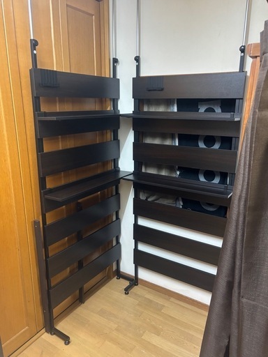 突っ張りウォールラック×2