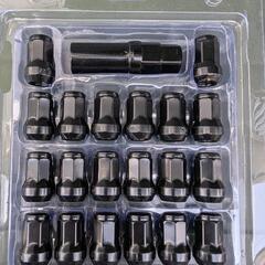 ホイールナット M12 P1.5 20個 ブラック ロックナットの画像