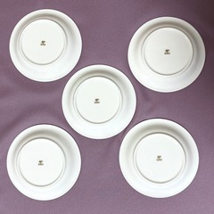 香蘭社　四季の小皿5枚セット　月ごよみ　スタンドの画像