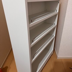 [組み立て不要]キッチン棚　 隙間ワゴン ロータイプの画像