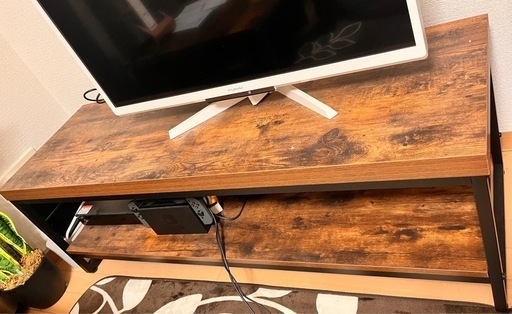 ニトリ　テレビ台　ローボードステイン　