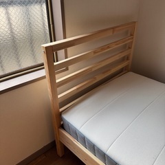 若者の大愛商品 IKEA 北千束の (Miyuki) 別売りすのこ付き TARVA シングルベッド すのこベッド