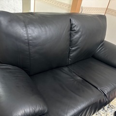 黒革ソファの中古が安い!激安で譲ります・無料であげます 黒革ソファの中古が安い!激安で譲ります・無料であげます