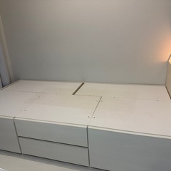 ニトリ 収納、ライト付きベッド（シングル） 