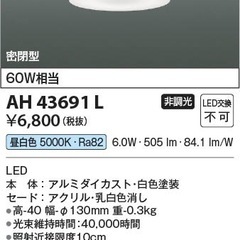 【残2つ】小型シーリング