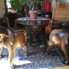 Elephant table set ; Thailand’s ...