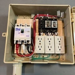  仮設分電盤製作致します。仮設工事も可能です