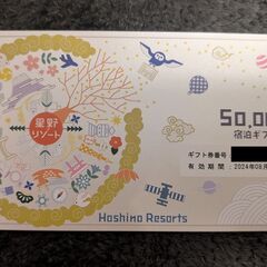 星野リゾート 宿泊券 50000円