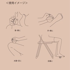 【 疲れた身体のセルフマッサージに♪ 】マルチローラーボール / マーブルピンクの画像