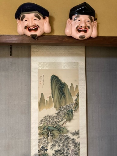 お面　大国様と恵比須様　　