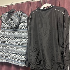 ナイロンプルオーバー　リバーシブルベストセット売りの画像
