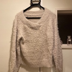 新品未使用 w closet Vネック シャギーニット 長袖 ピ...