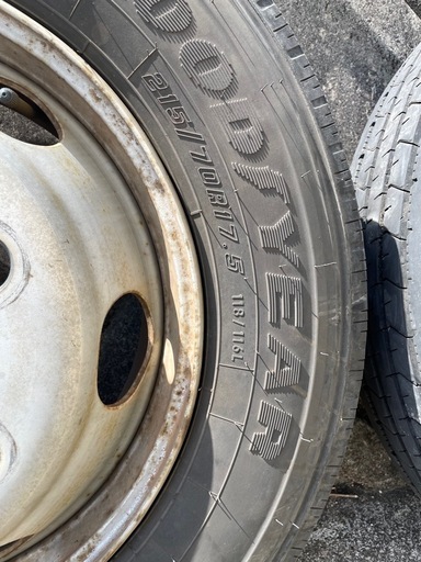215/70R17.5 スチールホイール付き 6本 セット