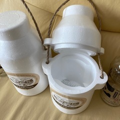 大山牛乳などの空き容器セットの画像